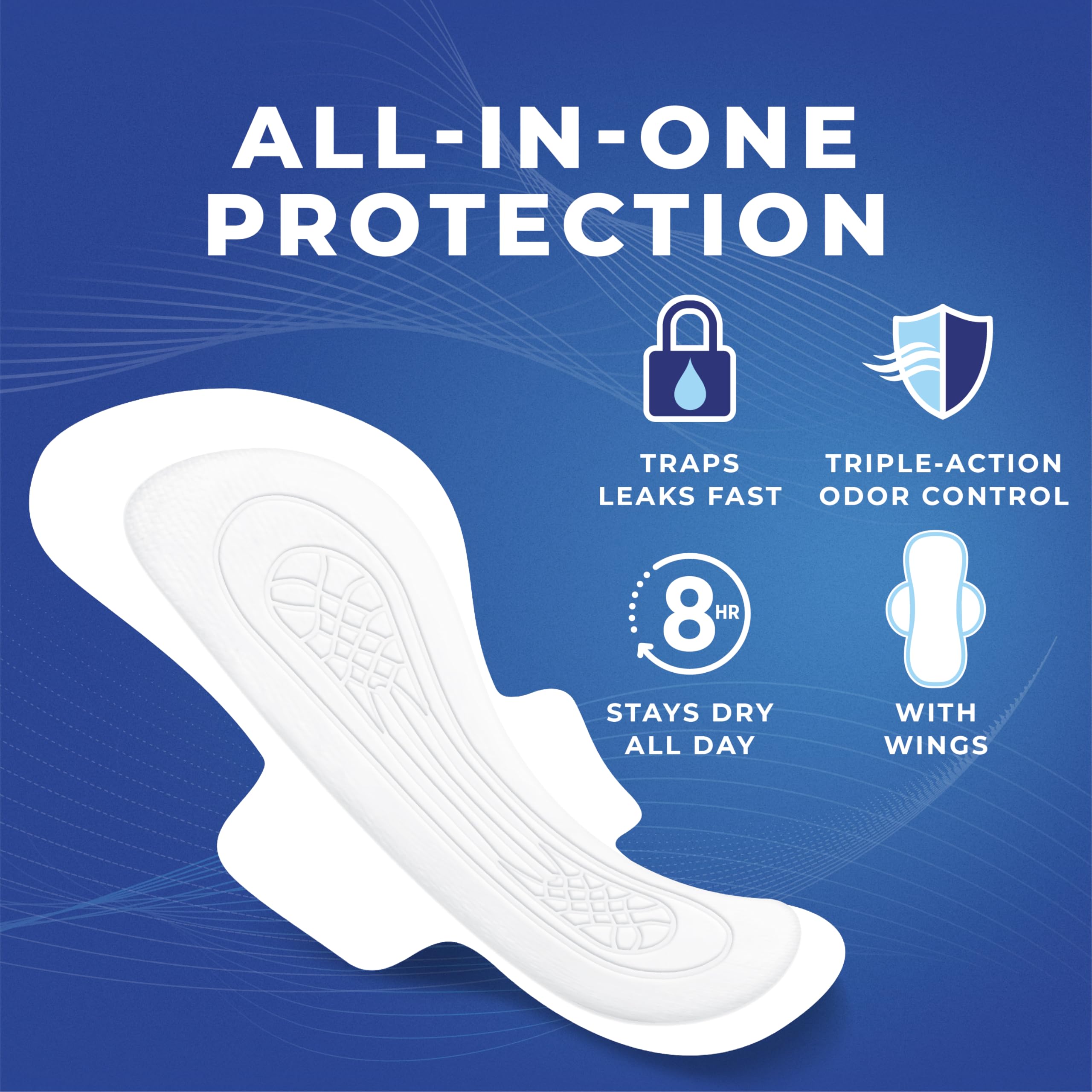Stayfree Ultra Thin Overnight Pads with Wings | Nighttime Protection

