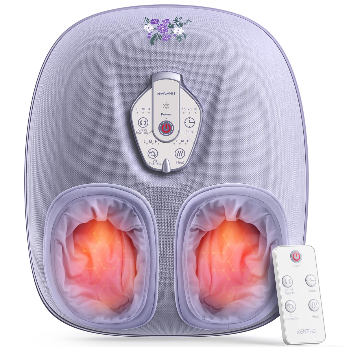 RENPHO Foot Massager with Heat - Cordless Shiatsu