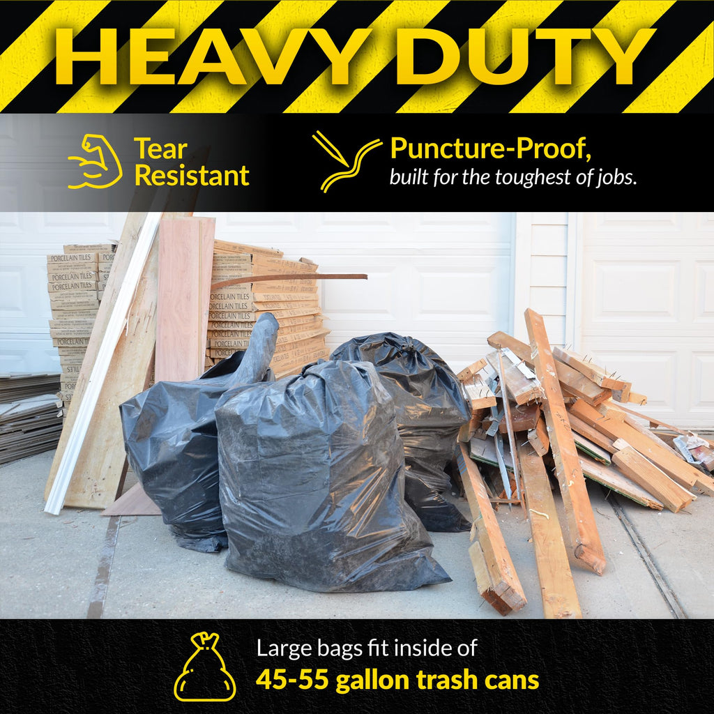 Reli. Garbage Bags for Construction | Durable Bags

