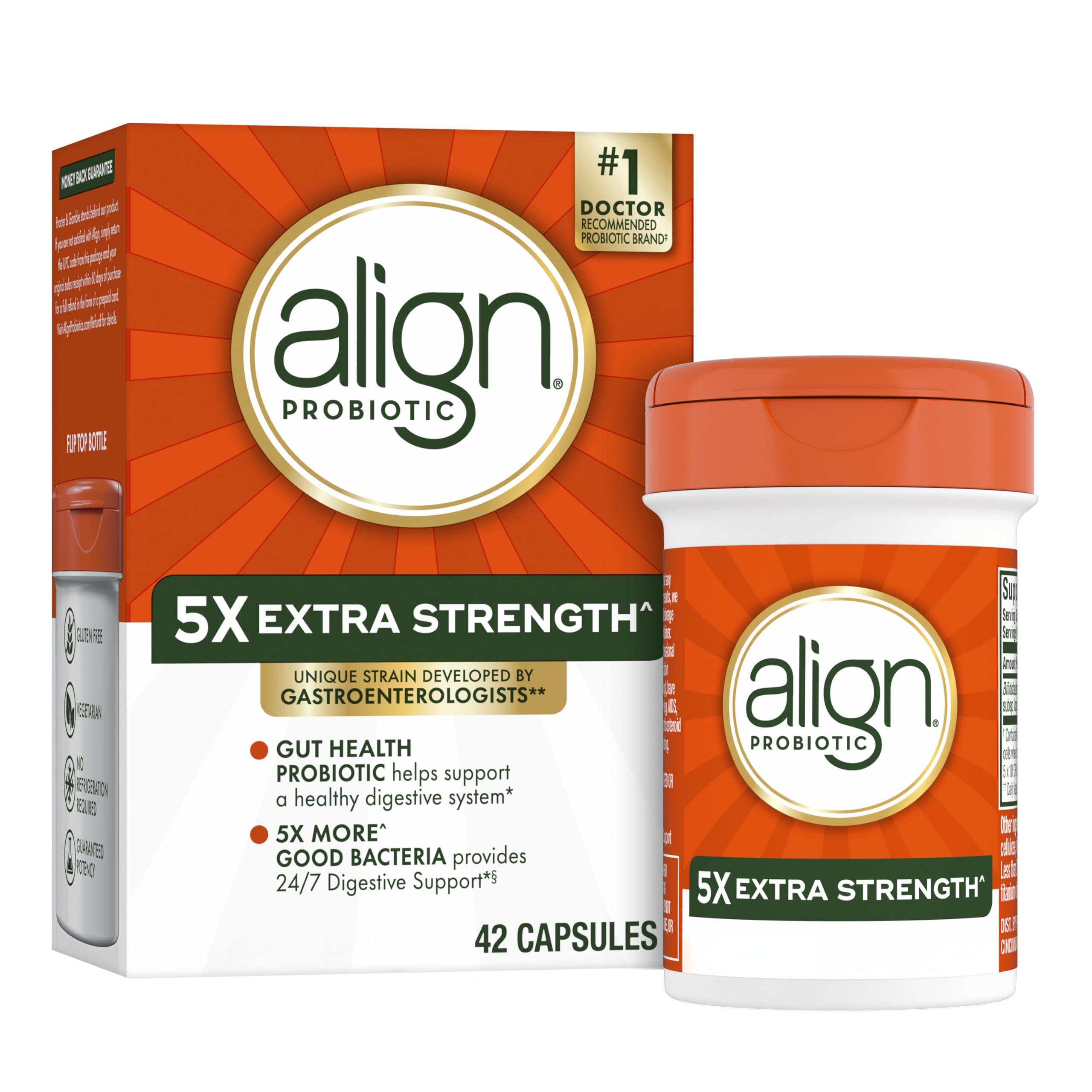 Align Probiotic Extra Strength Capsules for Digestive Health

