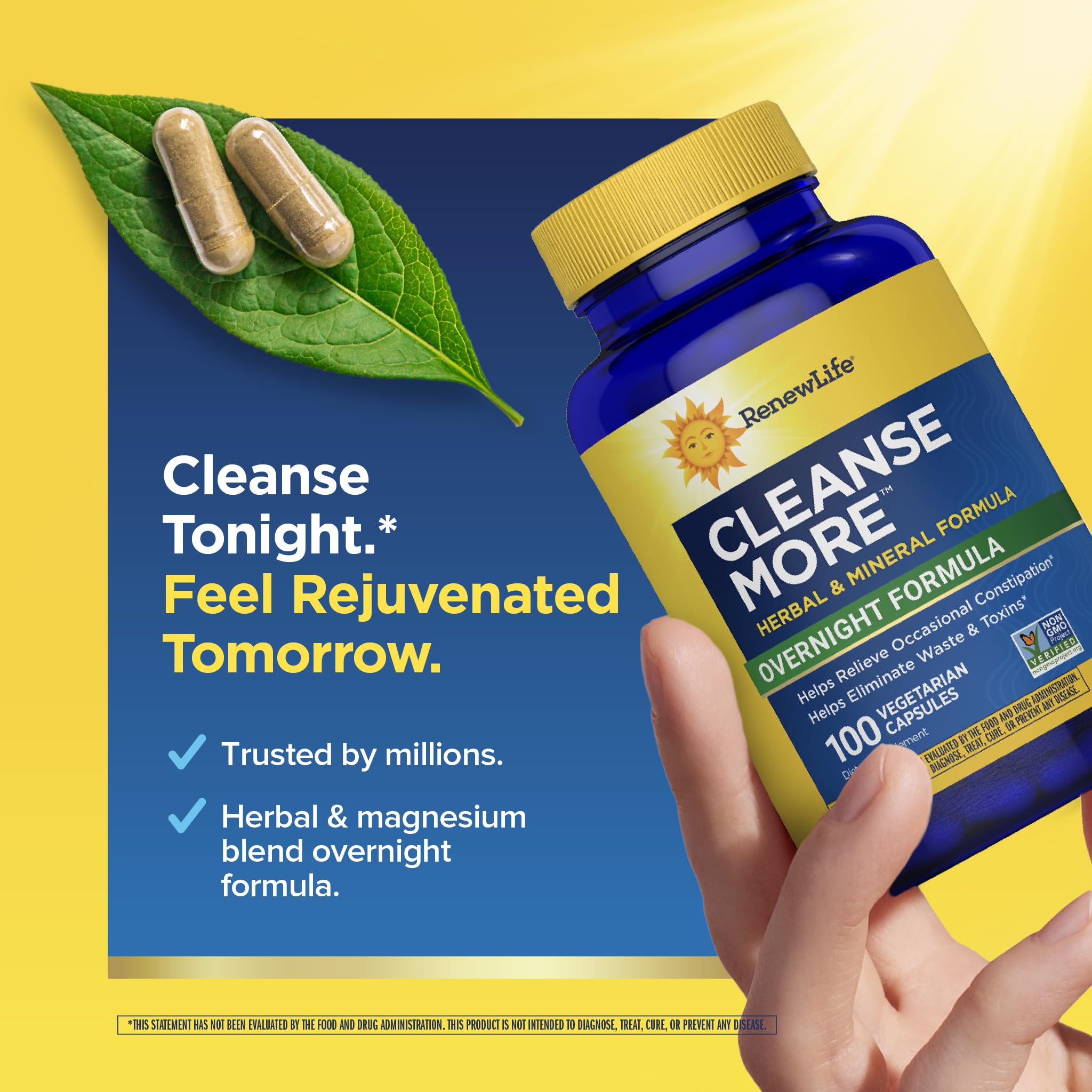 Renew Life Cleanse More Detox Capsules | Herbal Mineral Detox

