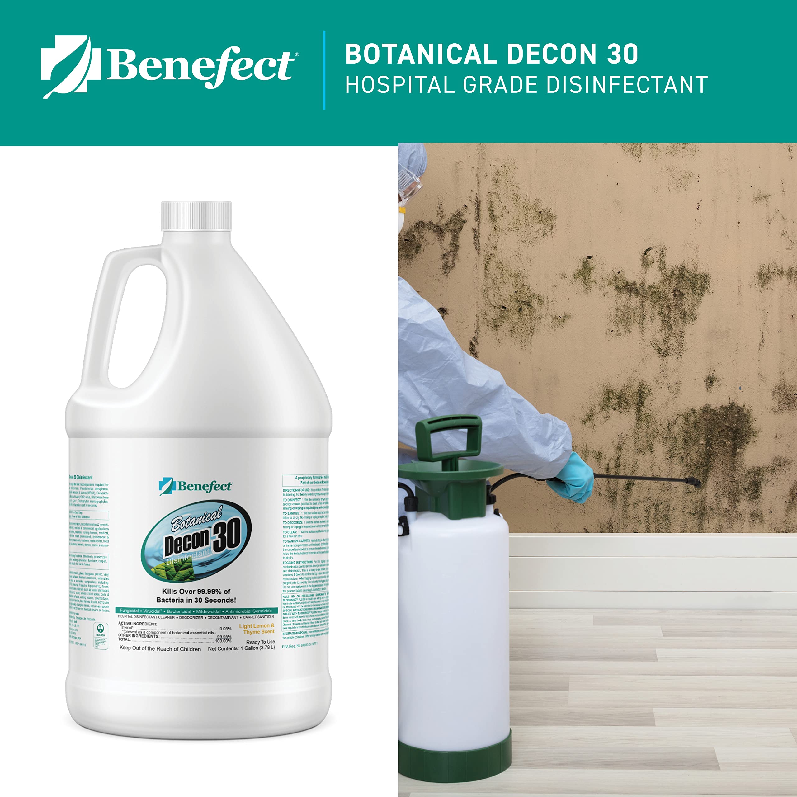 Benefect Botanical Decon 30 Disinfectant Cleaner

