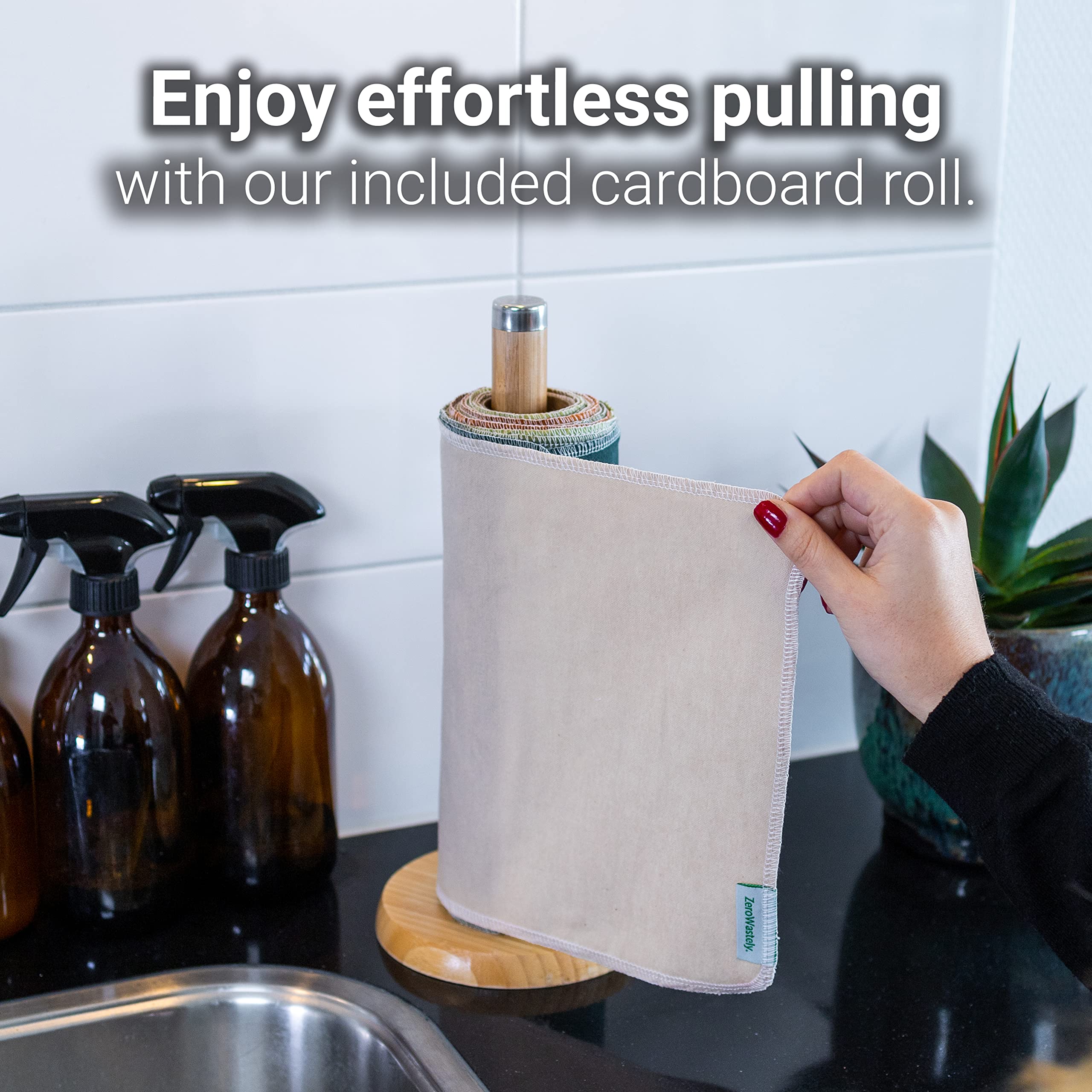 Reusable Paper Towels – Soft Cotton Washable Kitchen Towels


