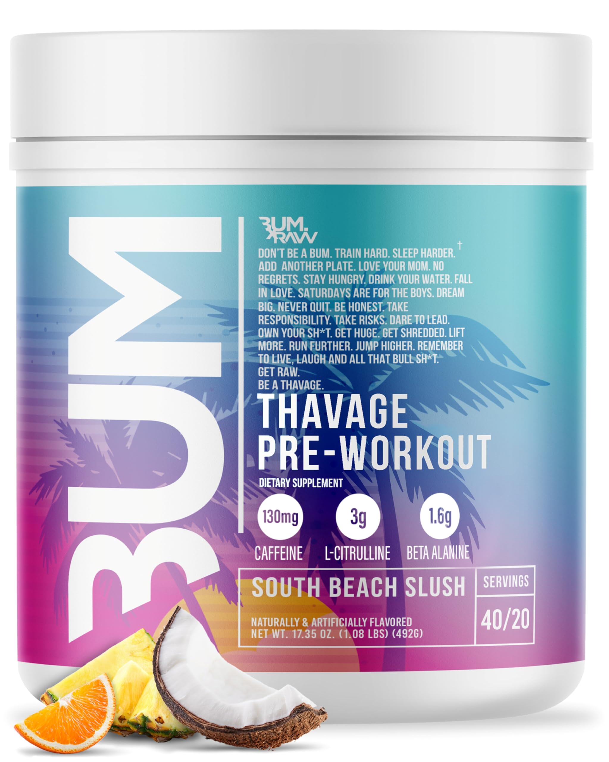 RAW Nutrition Pre-Workout Powder for Energy, Focus & Performance
