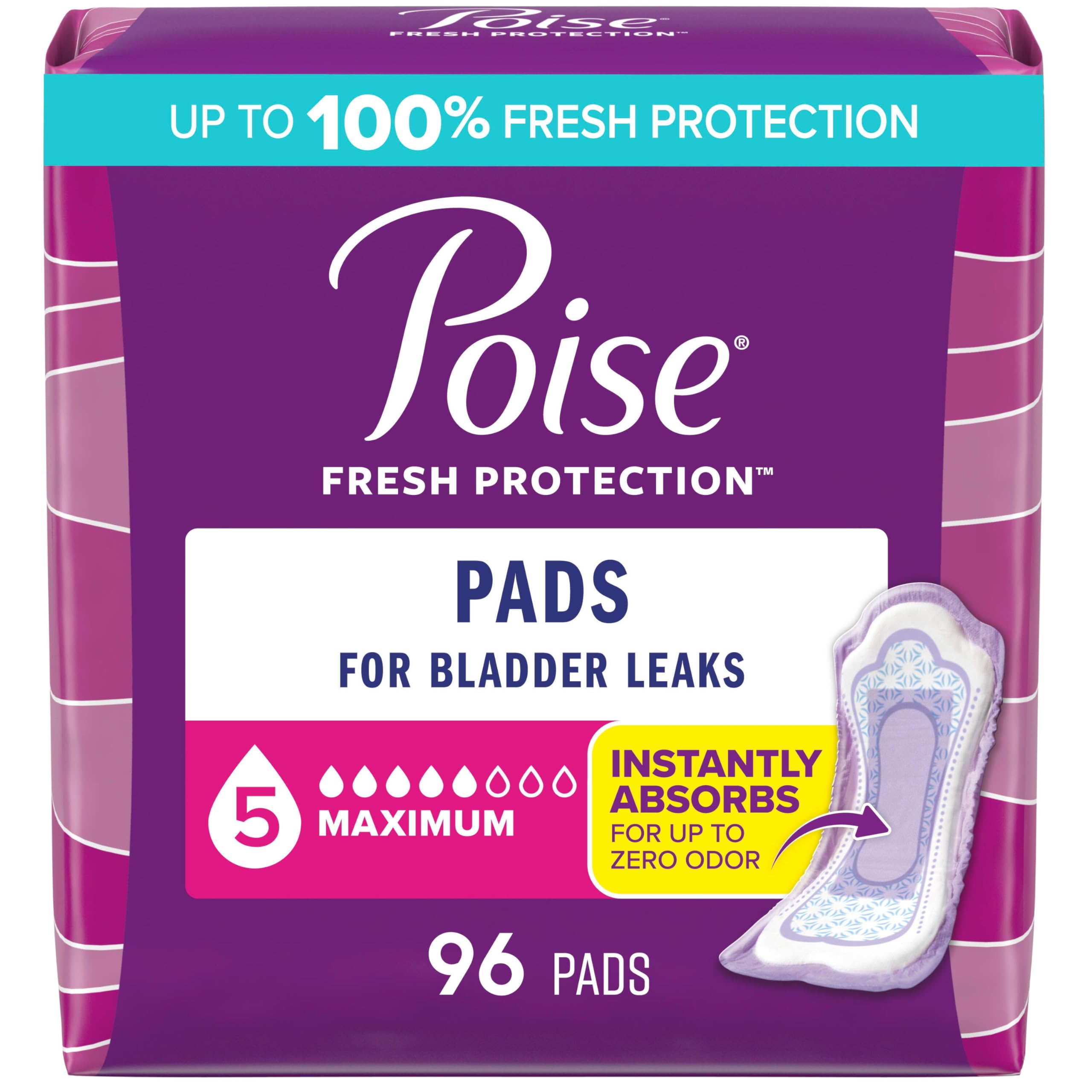 Poise Incontinence Pads for Bladder Leaks | Odor Control

