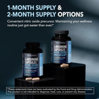 L-Arginine L-Citrulline Capsules for Nitric Oxide Support - Vegan

