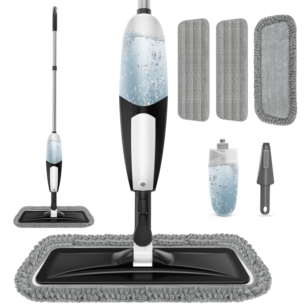 Spray Mop for Floor Cleaning with Microfiber and Swivel

