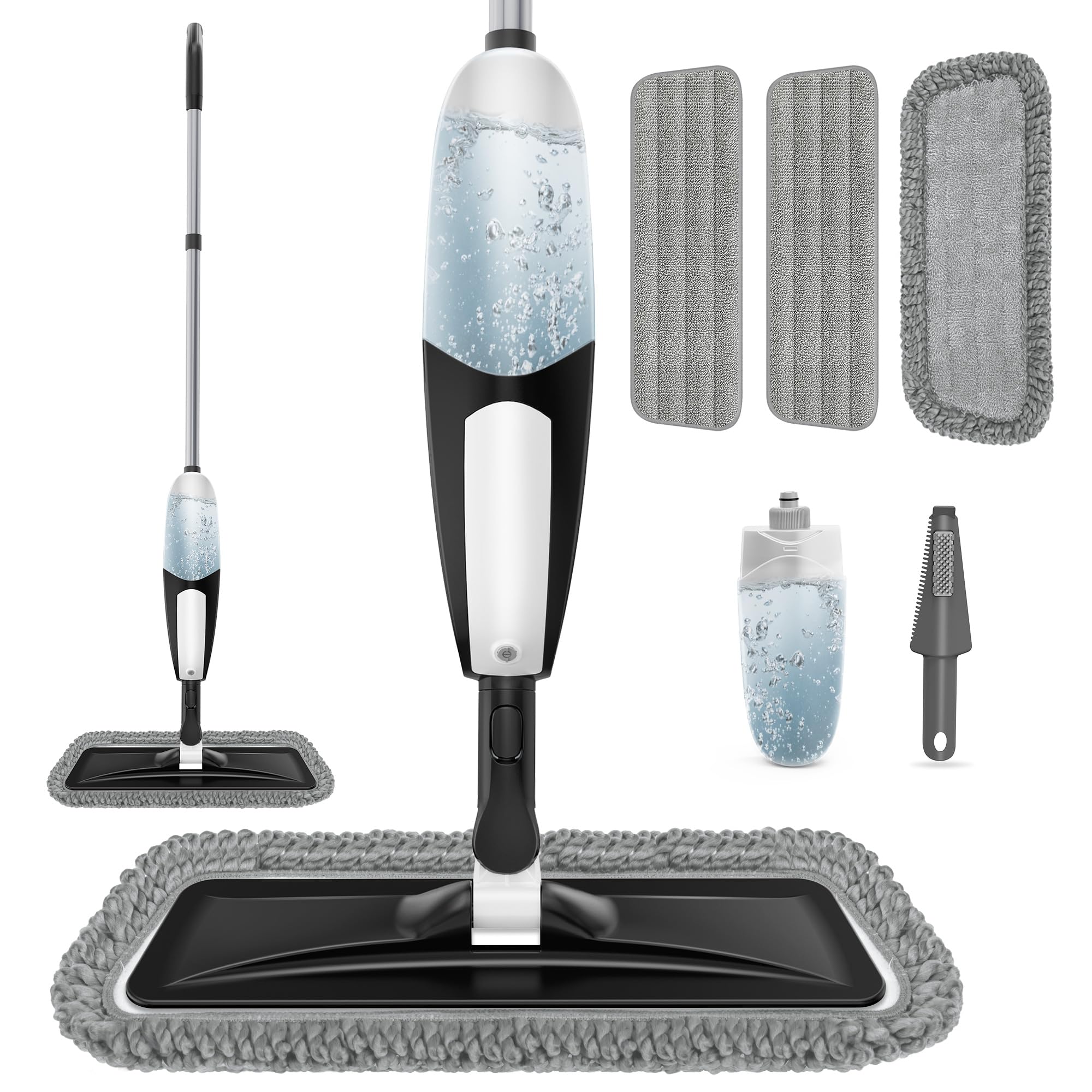 Spray Mop for Floor Cleaning with Microfiber and Swivel

