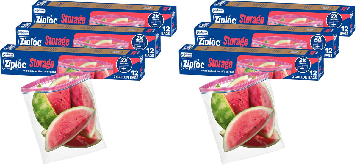 Ziploc Easy Open and Close Food Storage Bags - BPA-Free, Triple Seal
