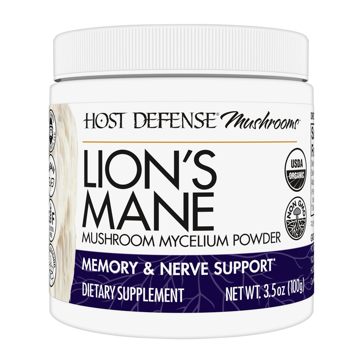 Lion's Mane Powder by Host Defense Mushroom Supplement
