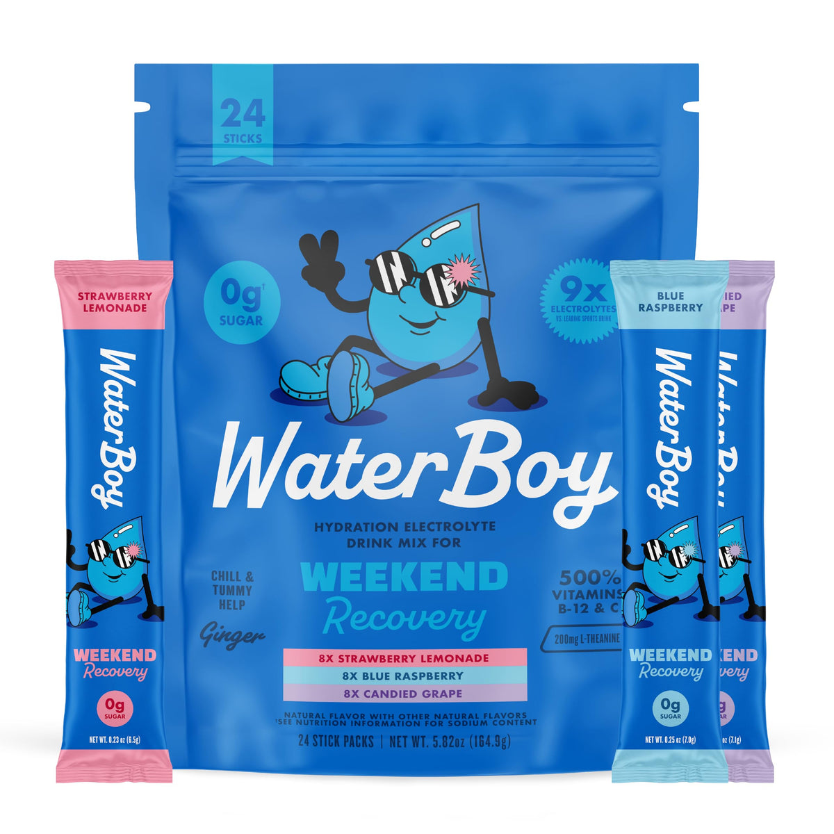 Waterboy Weekend Recovery Electrolyte Powder Drink Mix
