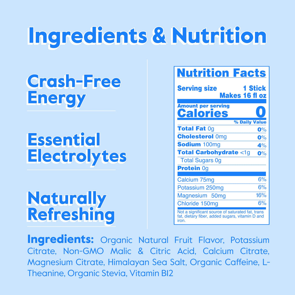 Nectar Organic Caffeine Energy Booster Powder with B12

