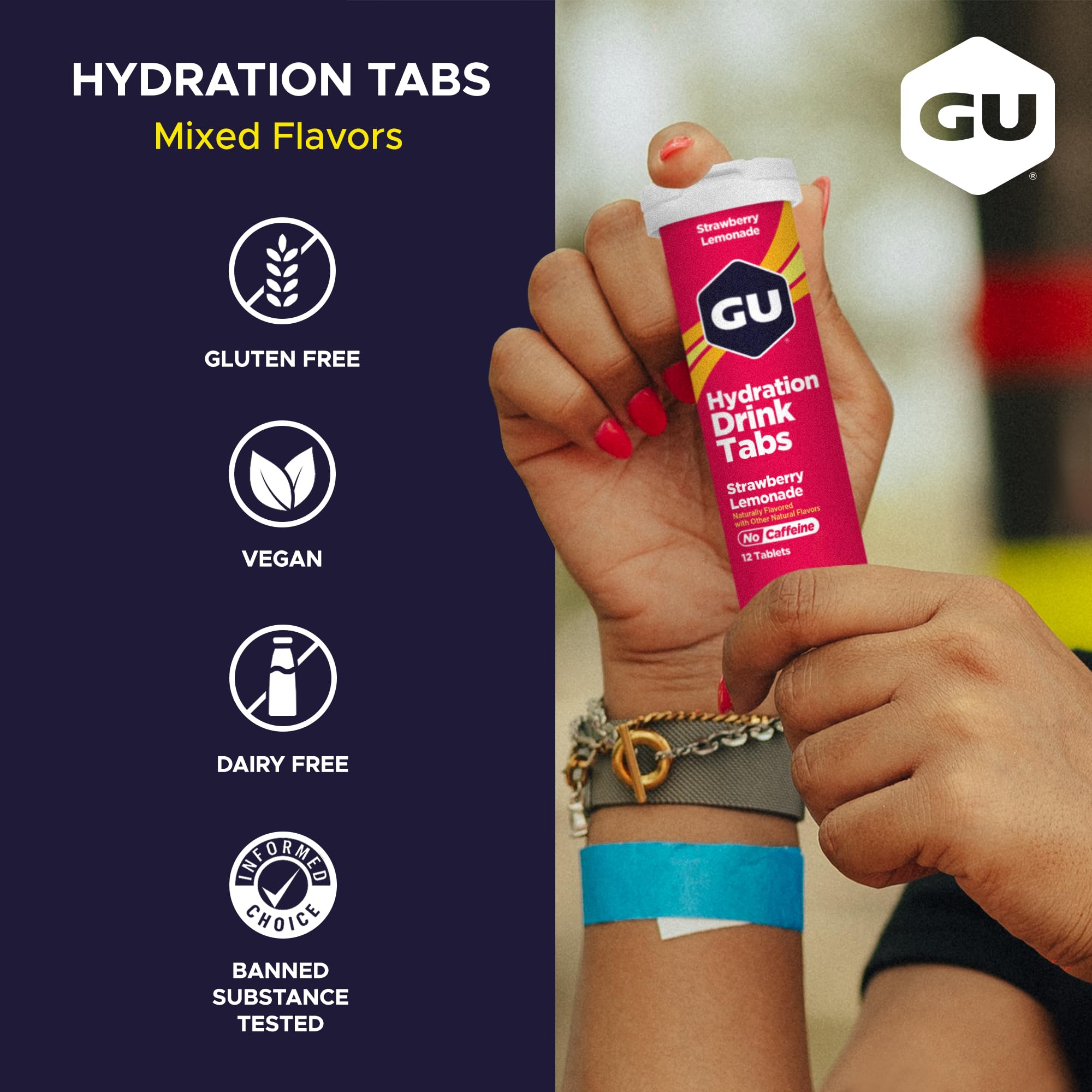 GU Energy Hydration Electrolyte Tablets for Endurance

