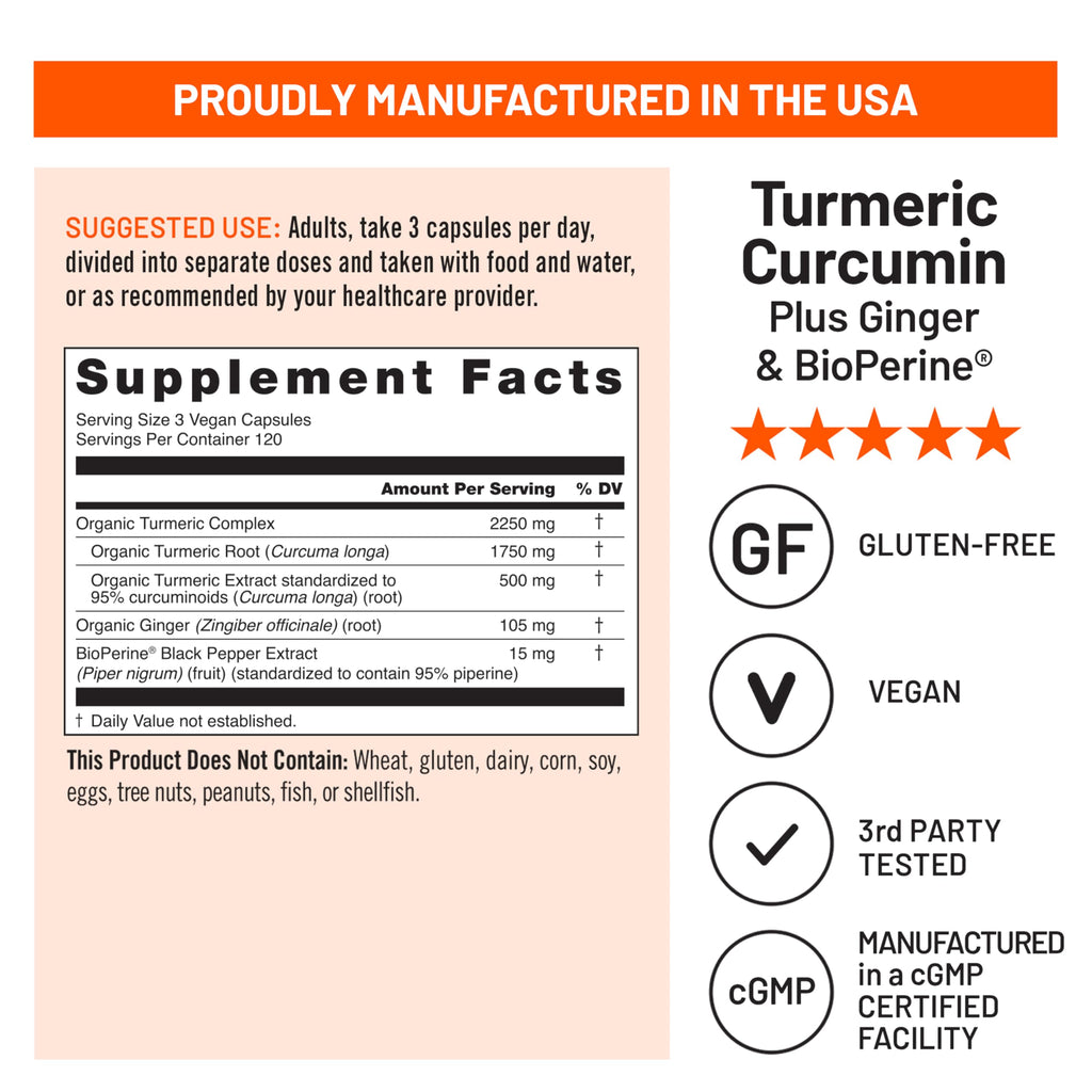 NatureWise Curcumin Turmeric with BioPerine Joint Support

