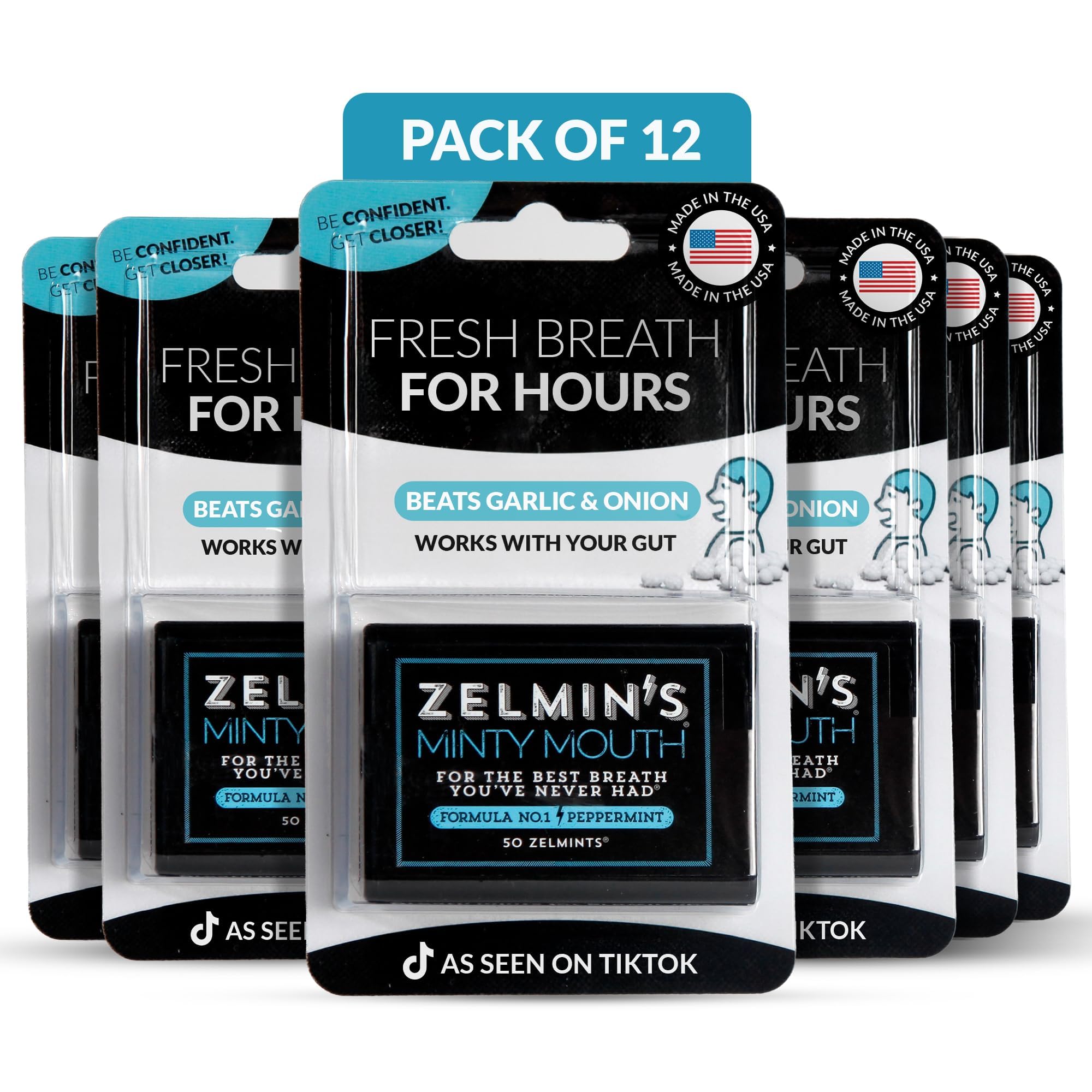 Zelmin's Mint Breath Mints - Alcohol-Free, Keto & Gluten-Free