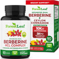 ForestLeaf Berberine HCl 1300mg Complex with Cinnamon, Bitter Melon & Gymnema