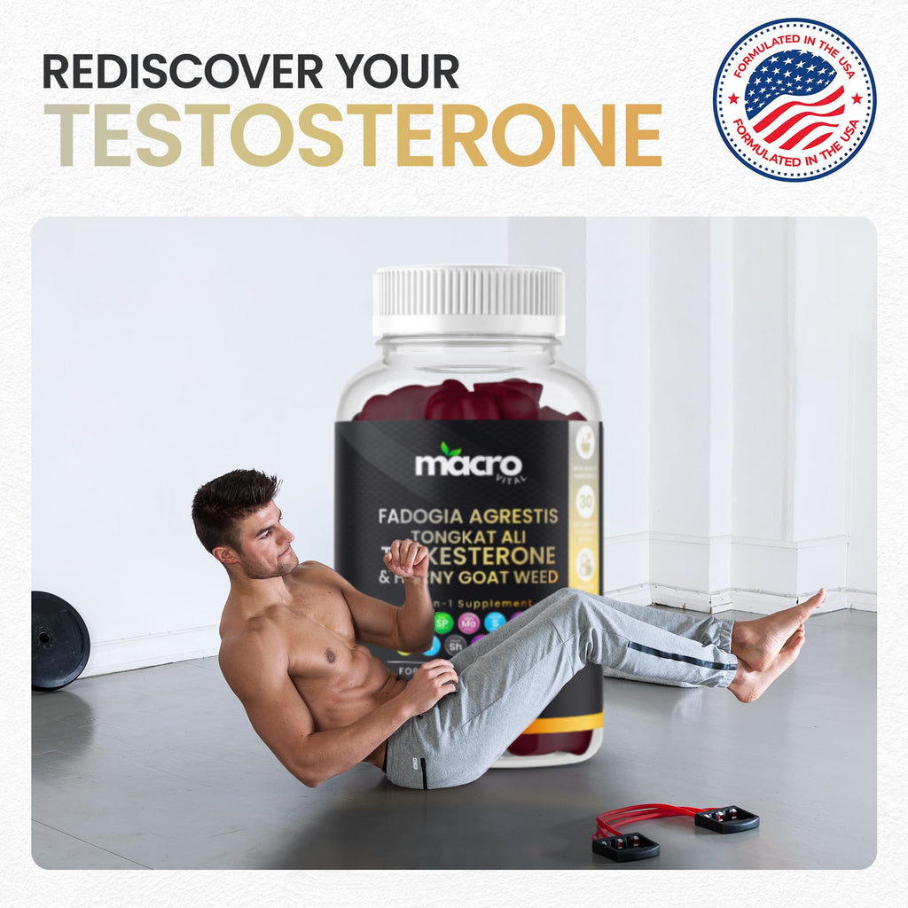 Macro Vital Testosterone Booster Gummies for Men

