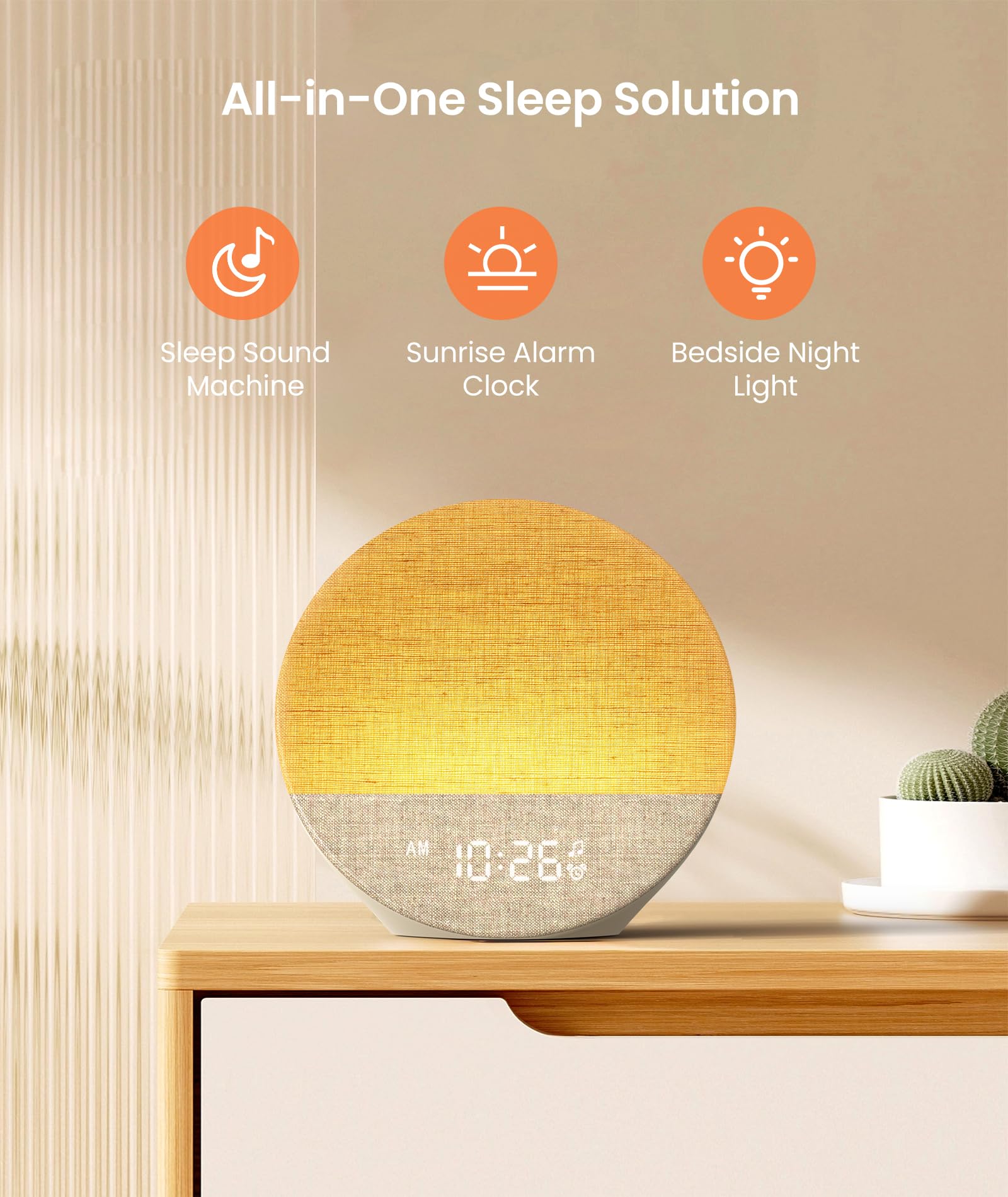 Dreamegg Alarm Clock with Sleep Sounds

