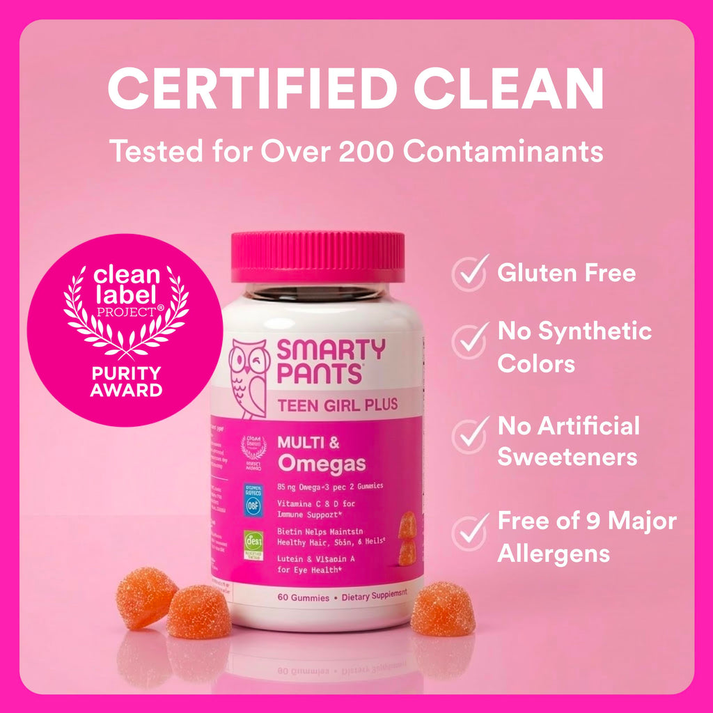 SmartyPants Teen Girl Multivitamin Gummies

