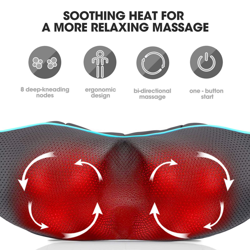 MagicMakers Shiatsu Neck Massager with Heat


