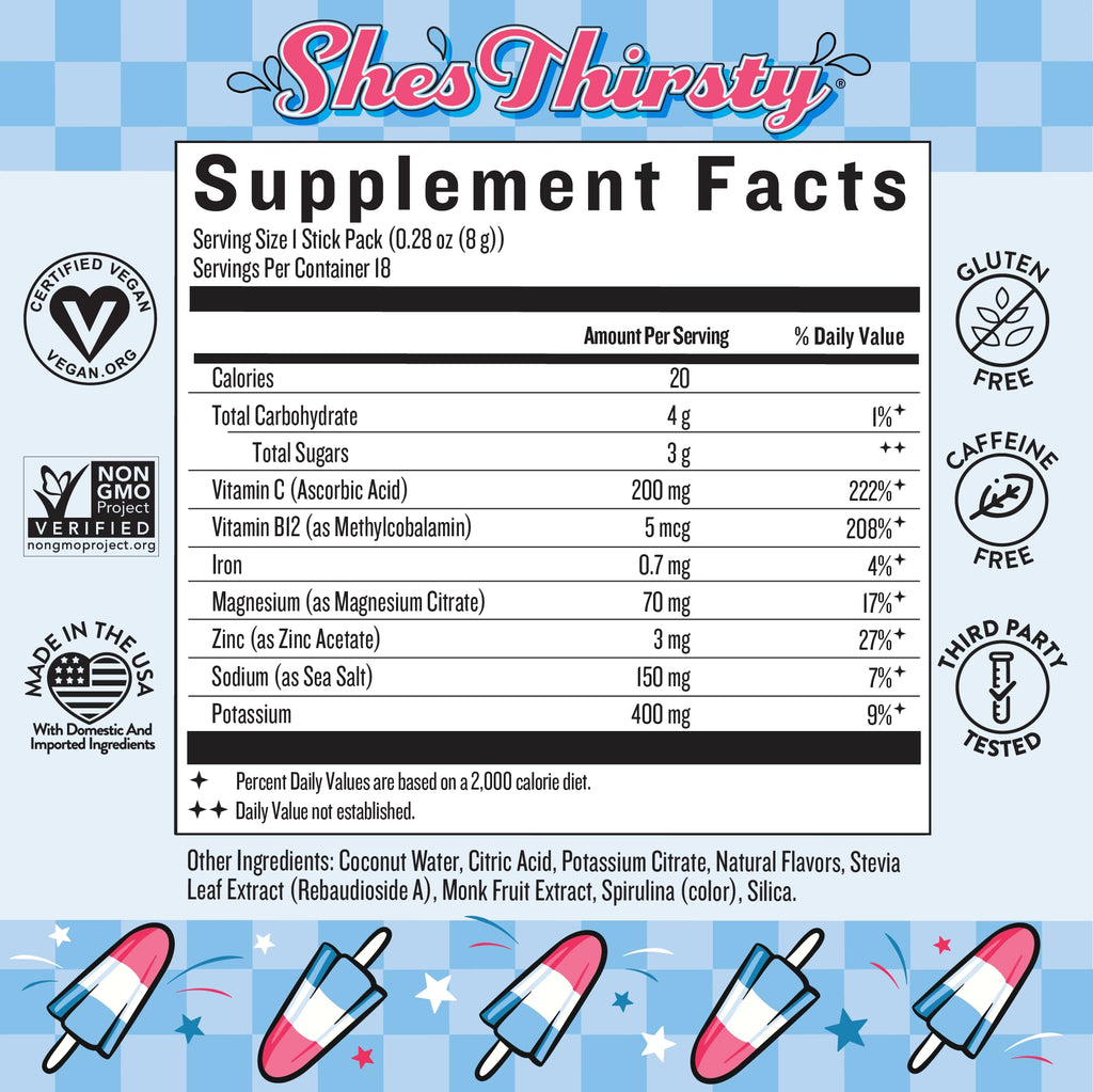 Electrolyte Sticks by Legendairy Milk She's Thirsty

