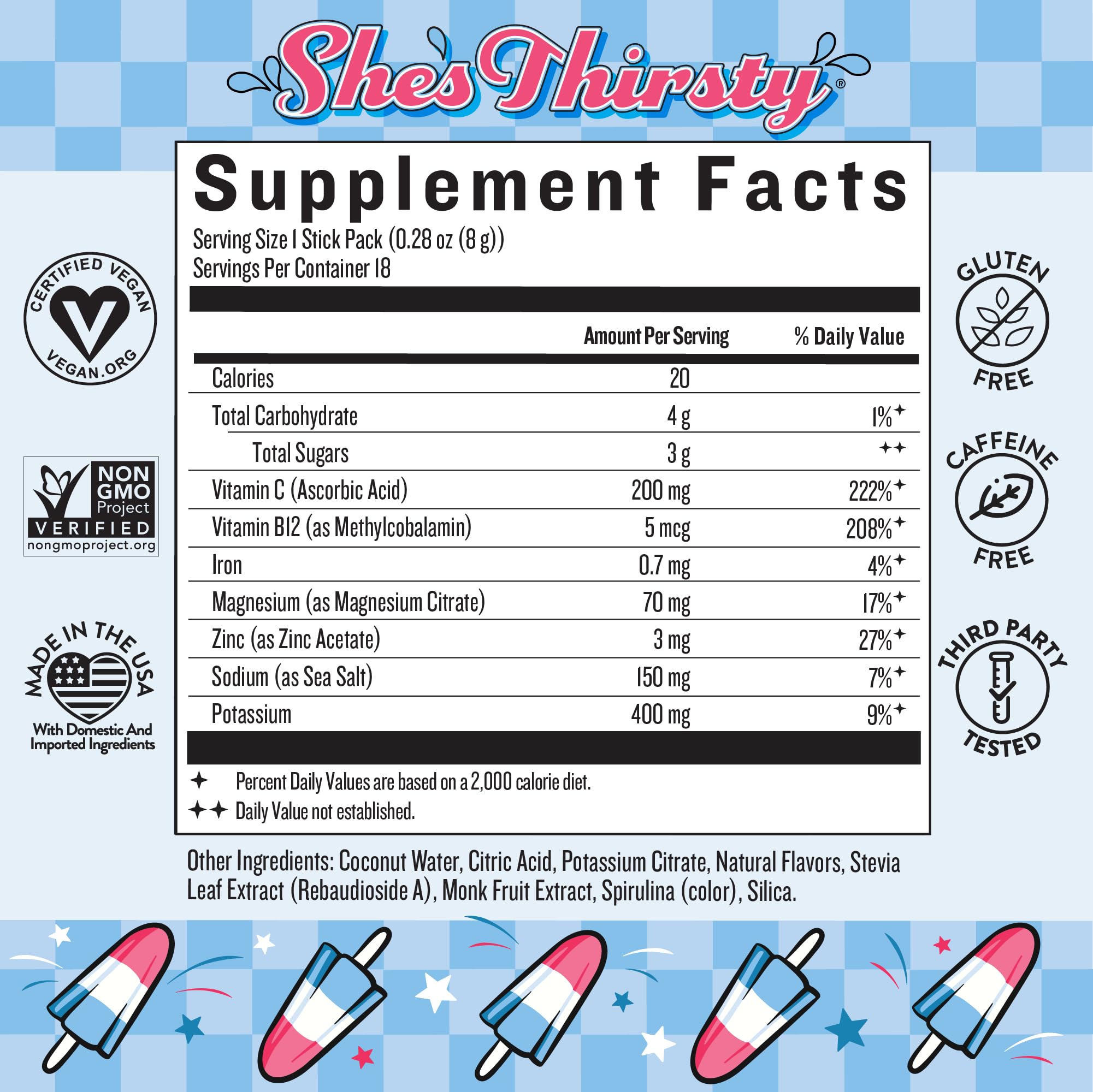 Electrolyte Sticks by Legendairy Milk She's Thirsty

