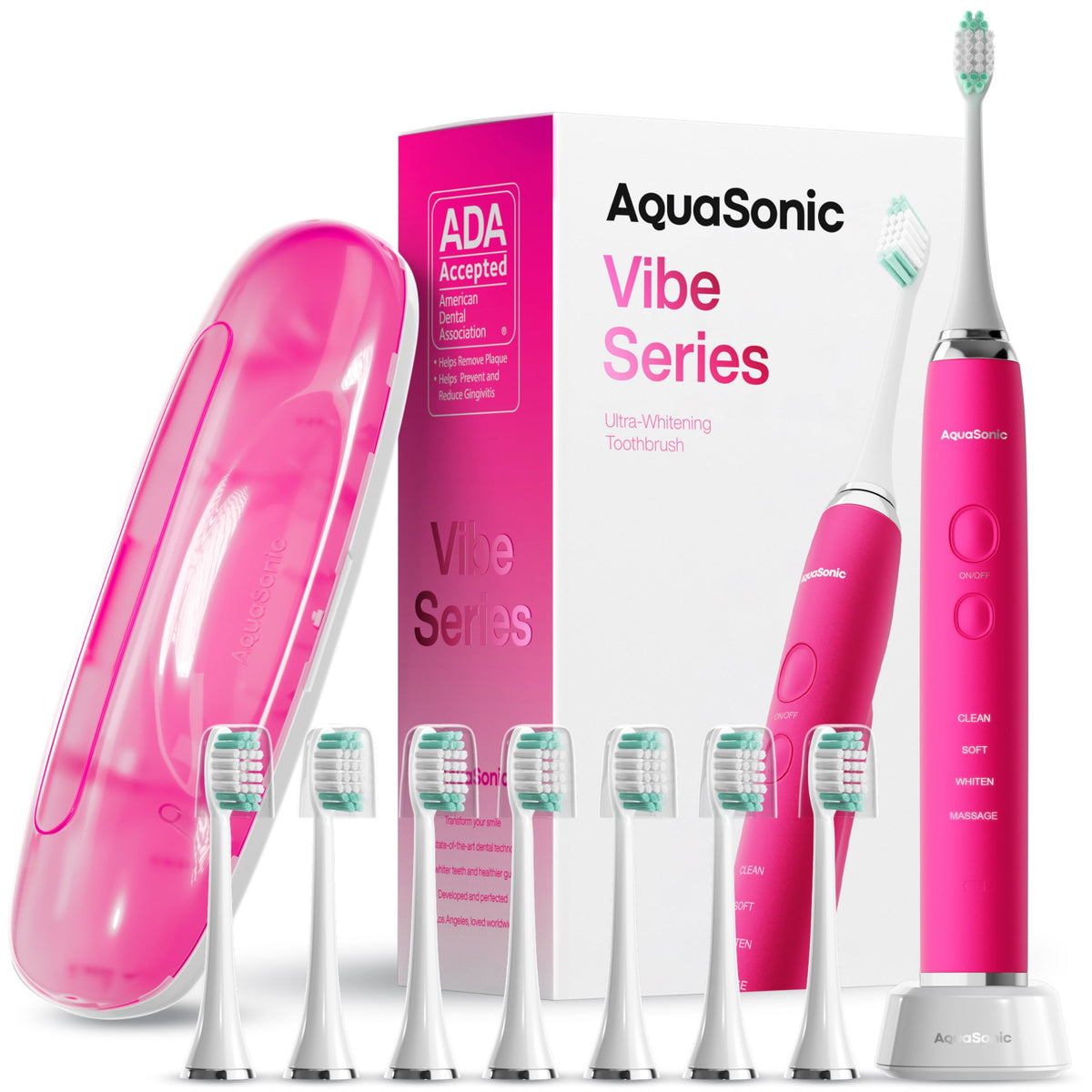 Aquasonic Electric Toothbrush – Vibe Series Ultra-Whitening