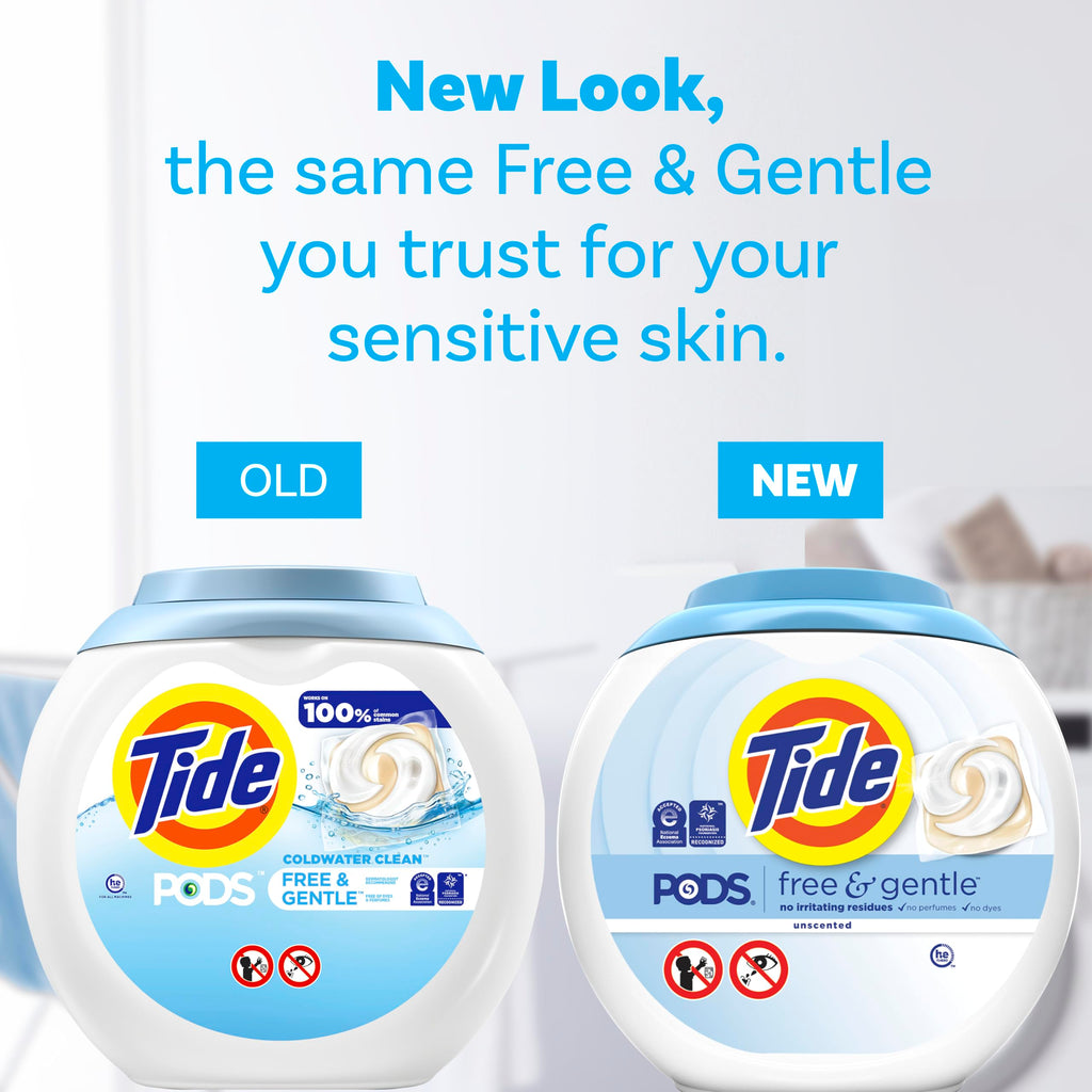 Tide PODS Free & Gentle Pods | Hypoallergenic

