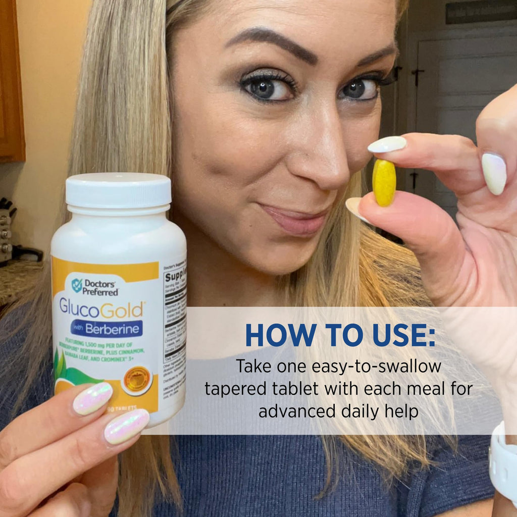 DOCTORS' PREFERRED GlucoGold Berberine | Cinnamon & Chromium

