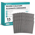 Ag Silver Calcium Alginate Wound Dressing 4x4 Nonstick Pads for Wounds
