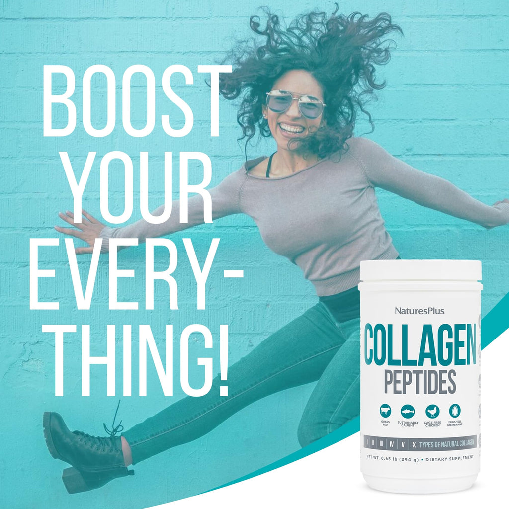 NaturesPlus Collagen Peptides Powder – Hair & Joint Health

