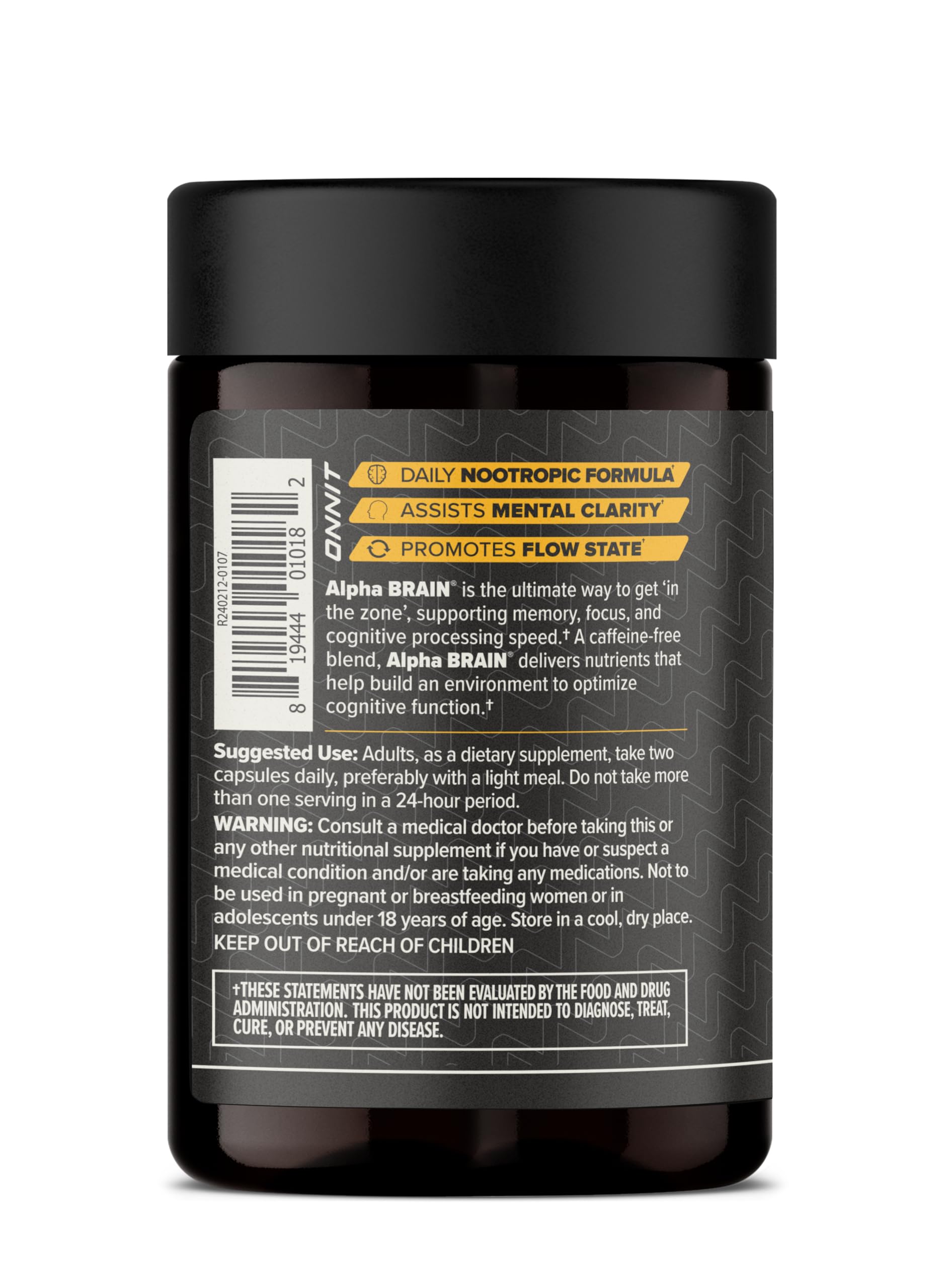 ONNIT Alpha Brain Nootropic for Focus & Memory

