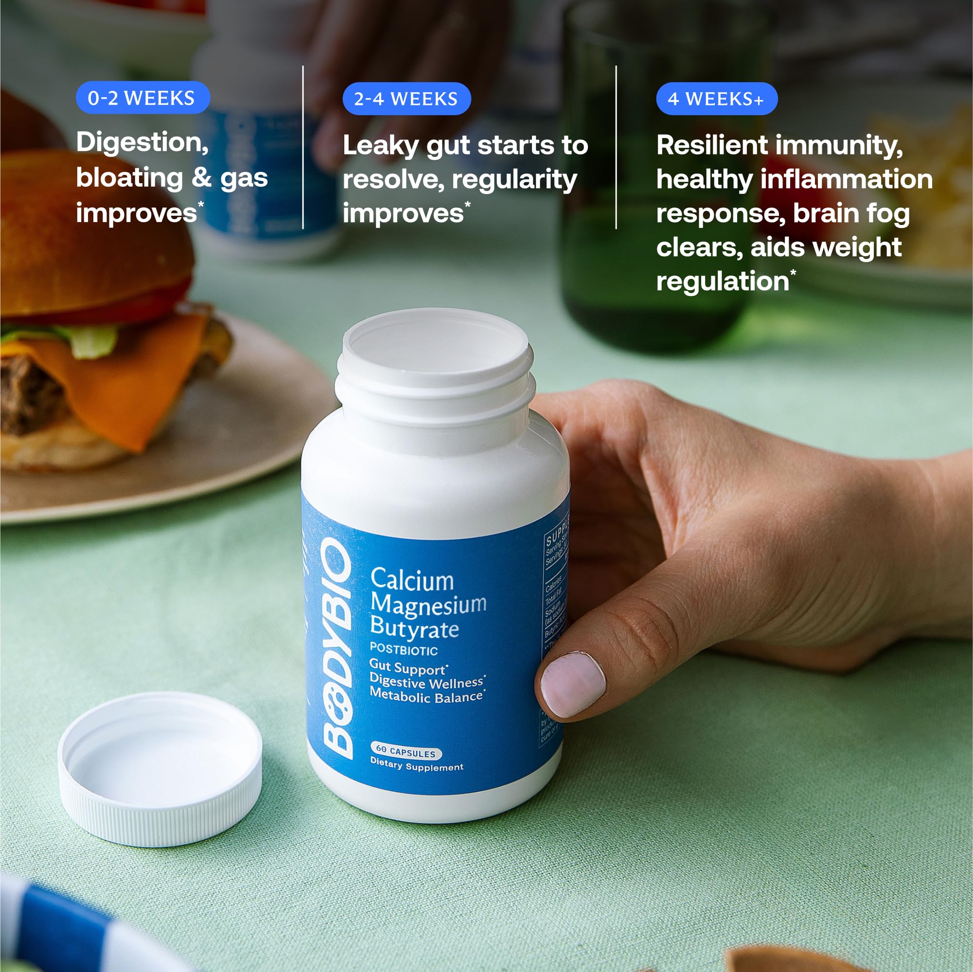 BodyBio Butyrate Postbiotic - Gut Health & Digestive Support

