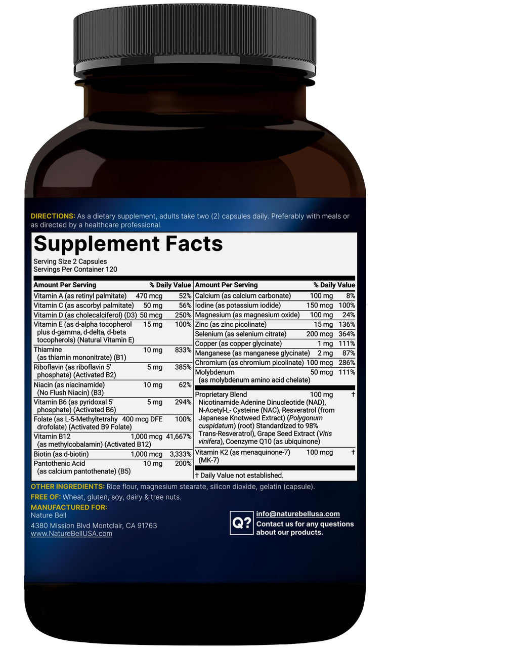 Methylated Multivitamin for Men and Women | High-Absorption

