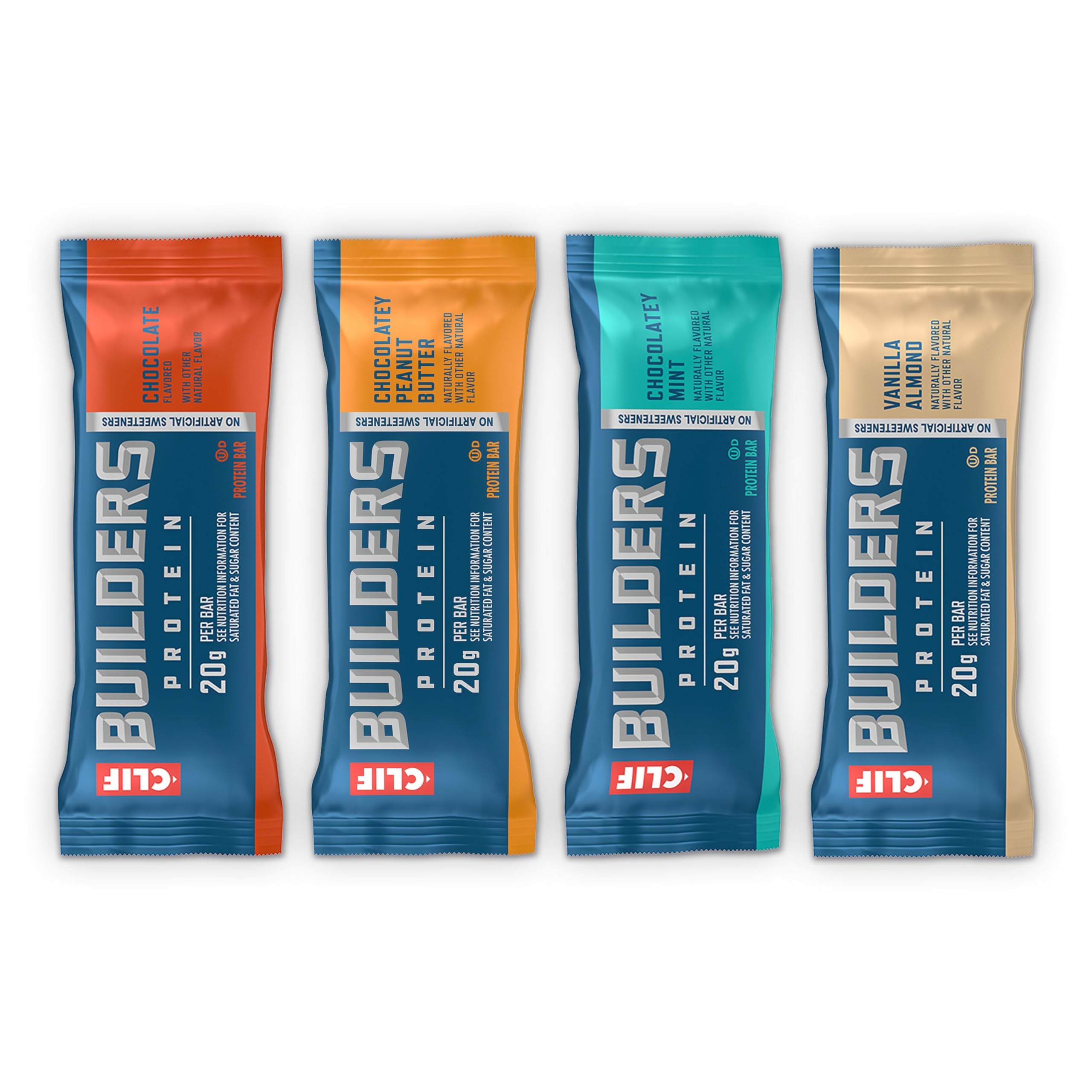 CLIF BUILDERS Plant Based Protein Bars Variety Pack

