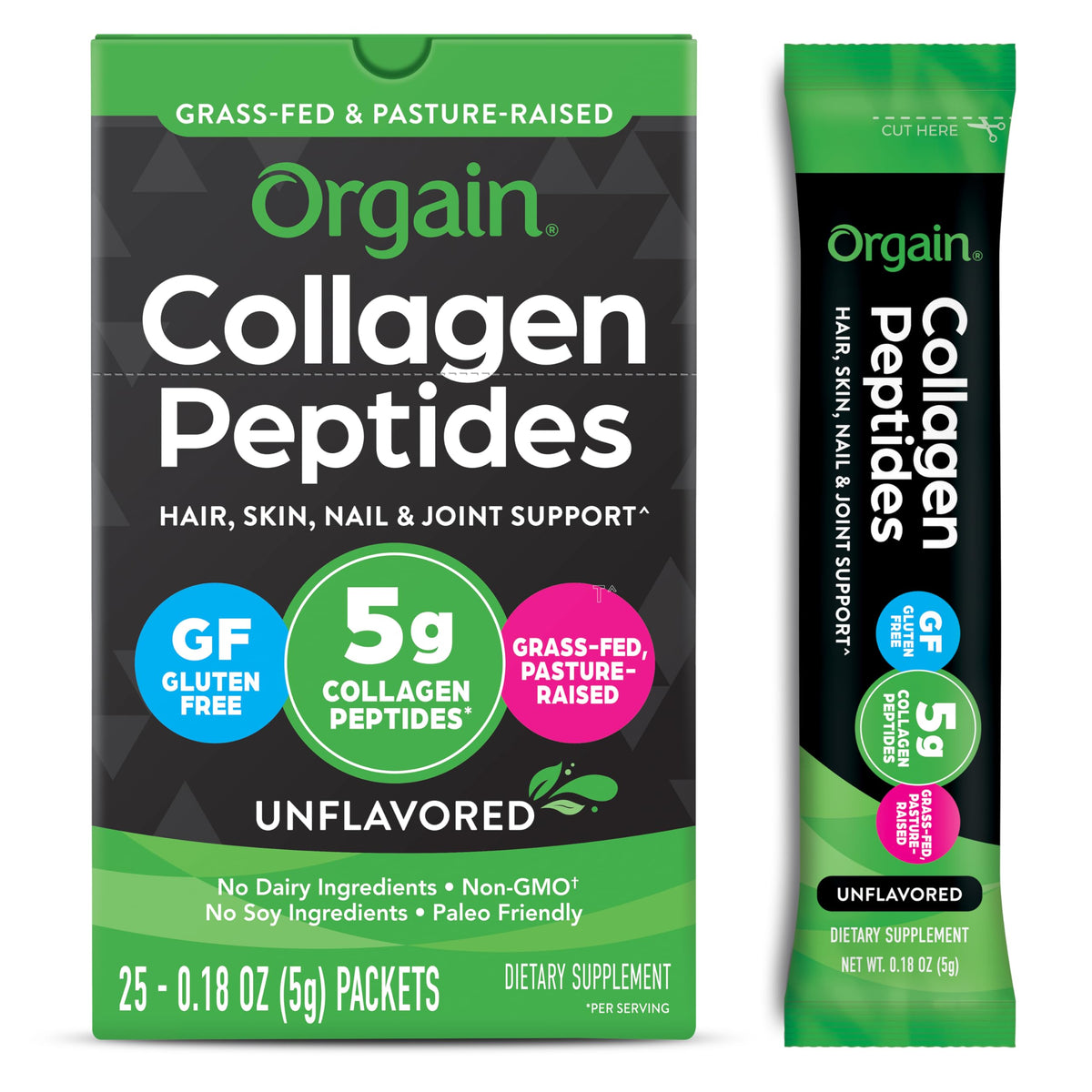 Orgain Hydrolyzed Collagen Powder for Hair Skin Nails and Joints