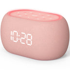 ANJANK Sound Machine Alarm Clock with Bluetooth Speaker
