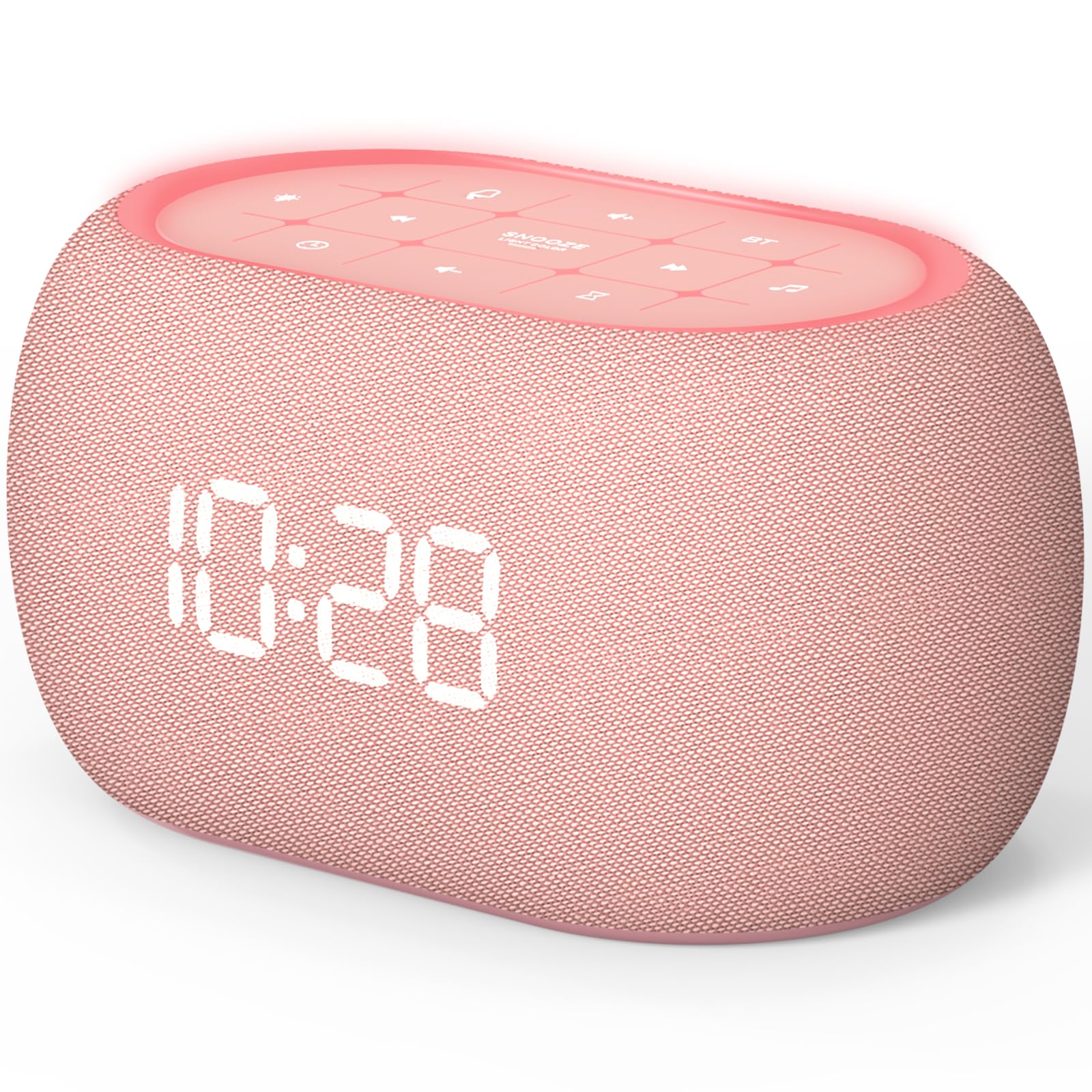 ANJANK Sound Machine Alarm Clock with Bluetooth Speaker