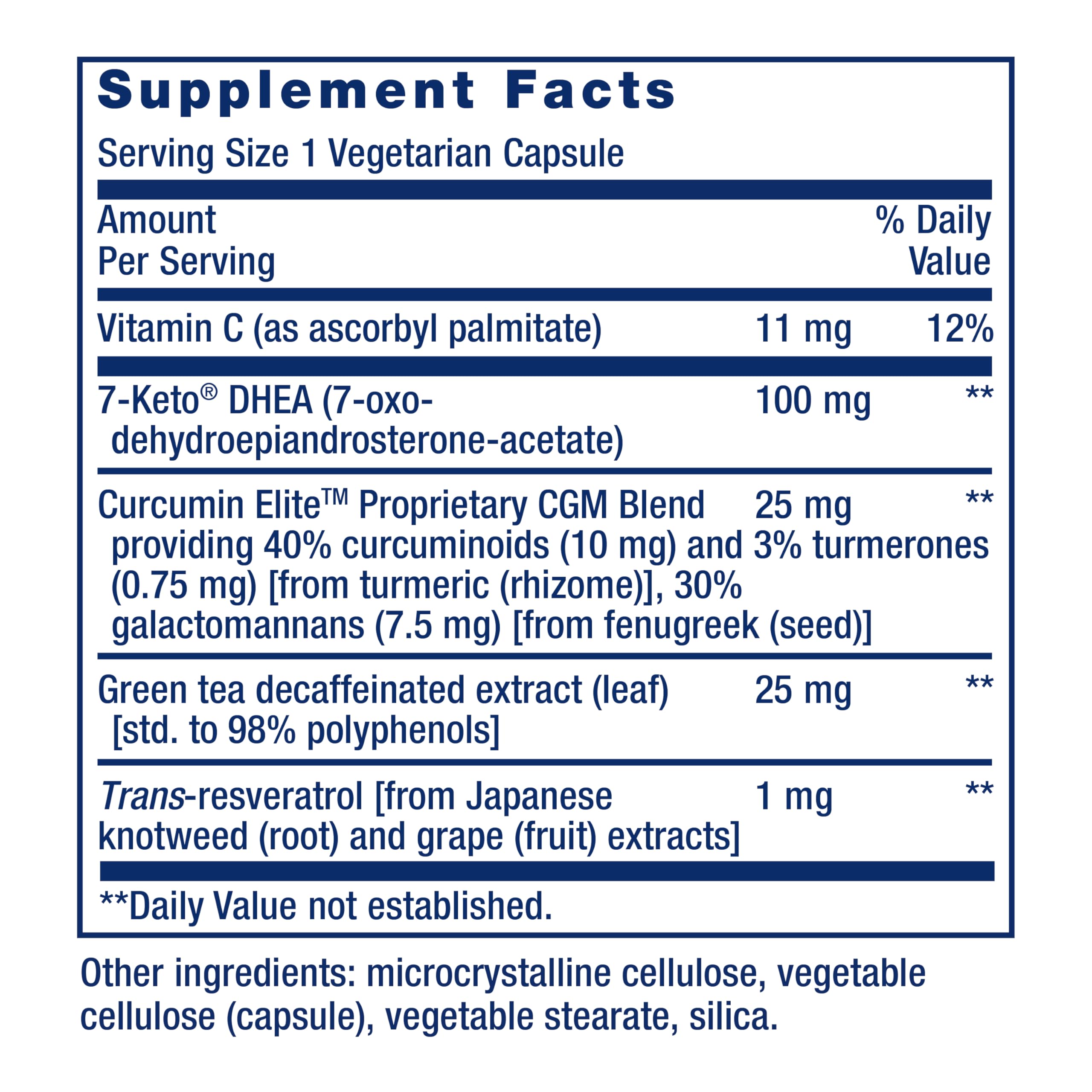 Life Extension 7-Keto DHEA Metabolite Supplement

