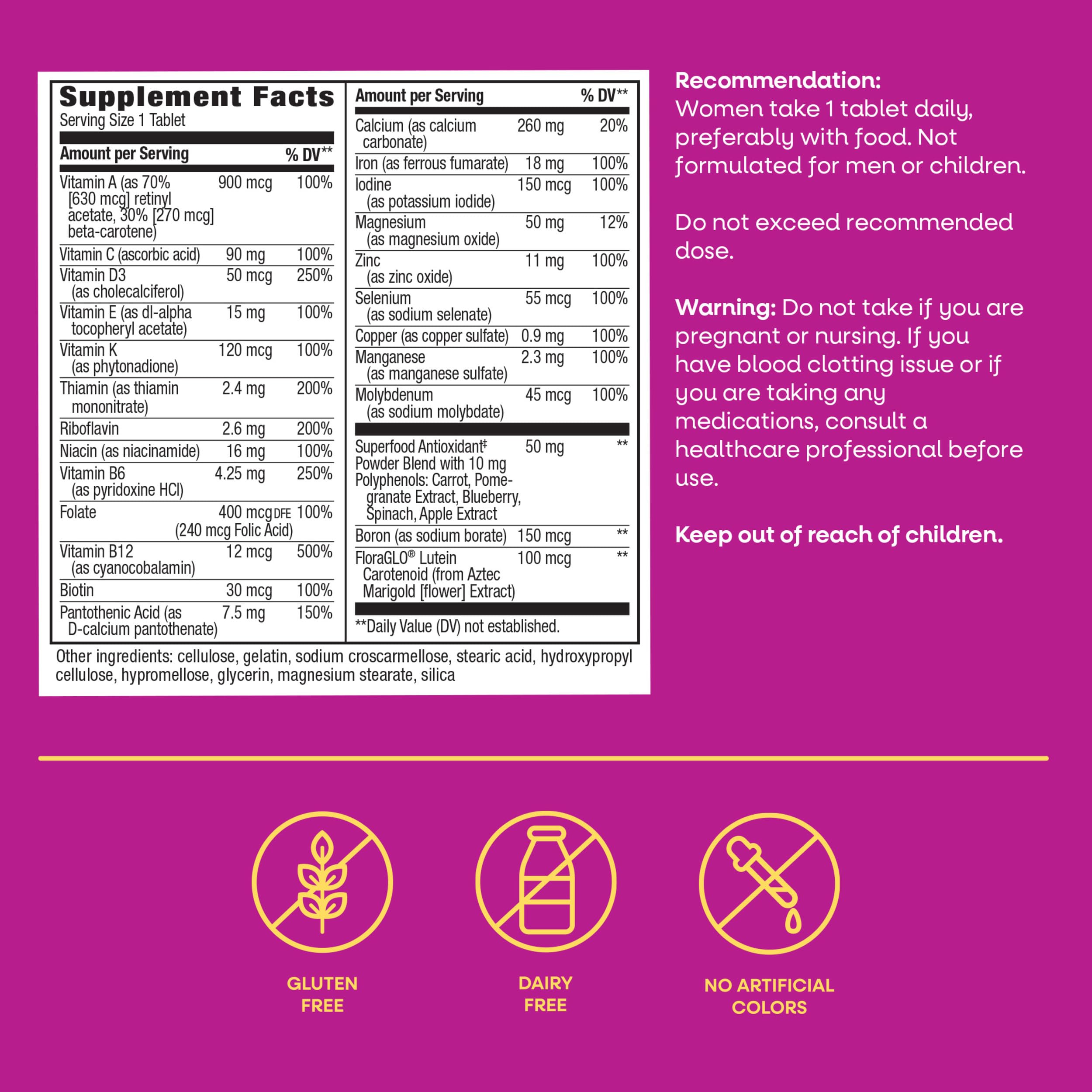 Nature's Way Alive Women's Multivitamin - Daily Energy

