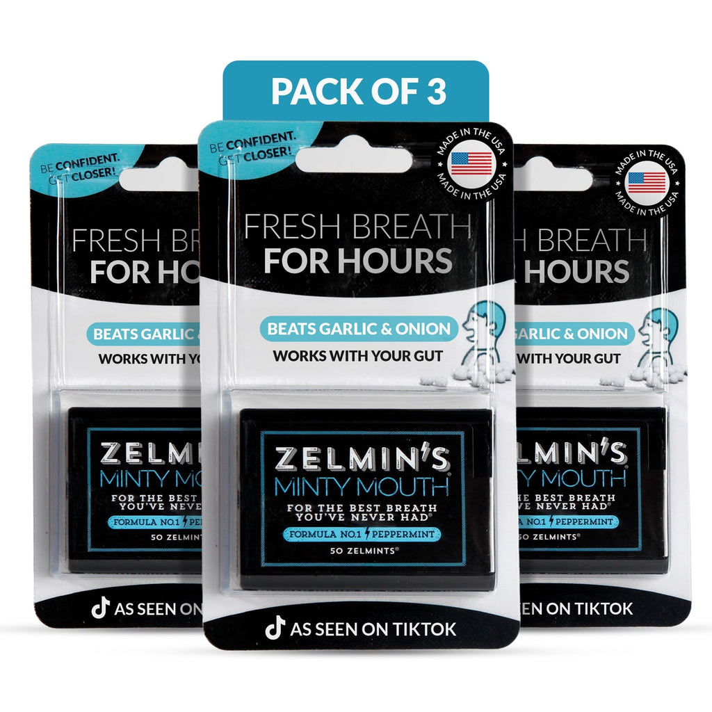 Zelmin's Mint Breath Mints - Alcohol-Free, Keto & Gluten-Free