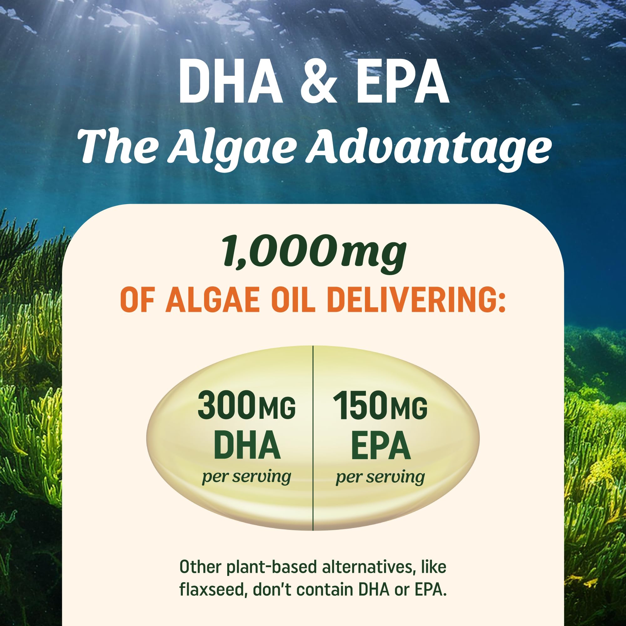 MAV Nutrition Vegan Algae Omega-3 DHA EPA

