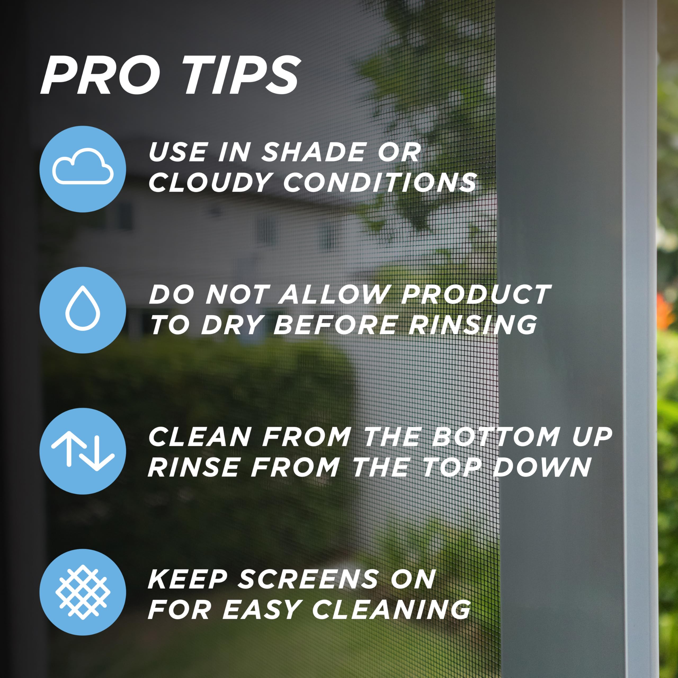30 SECONDS Outdoor Window & Screen Cleaner - Streak-Free

