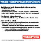 Yerba Prima Psyllium Fiber Dietary Fiber Colon Cleanser

