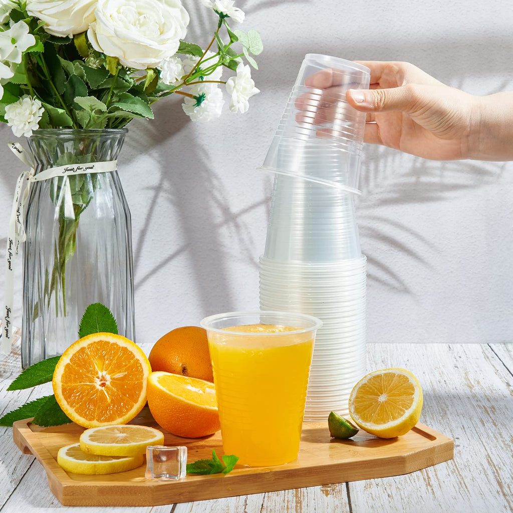 Lilymicky Clear Plastic Cups | Disposable Party Cups

