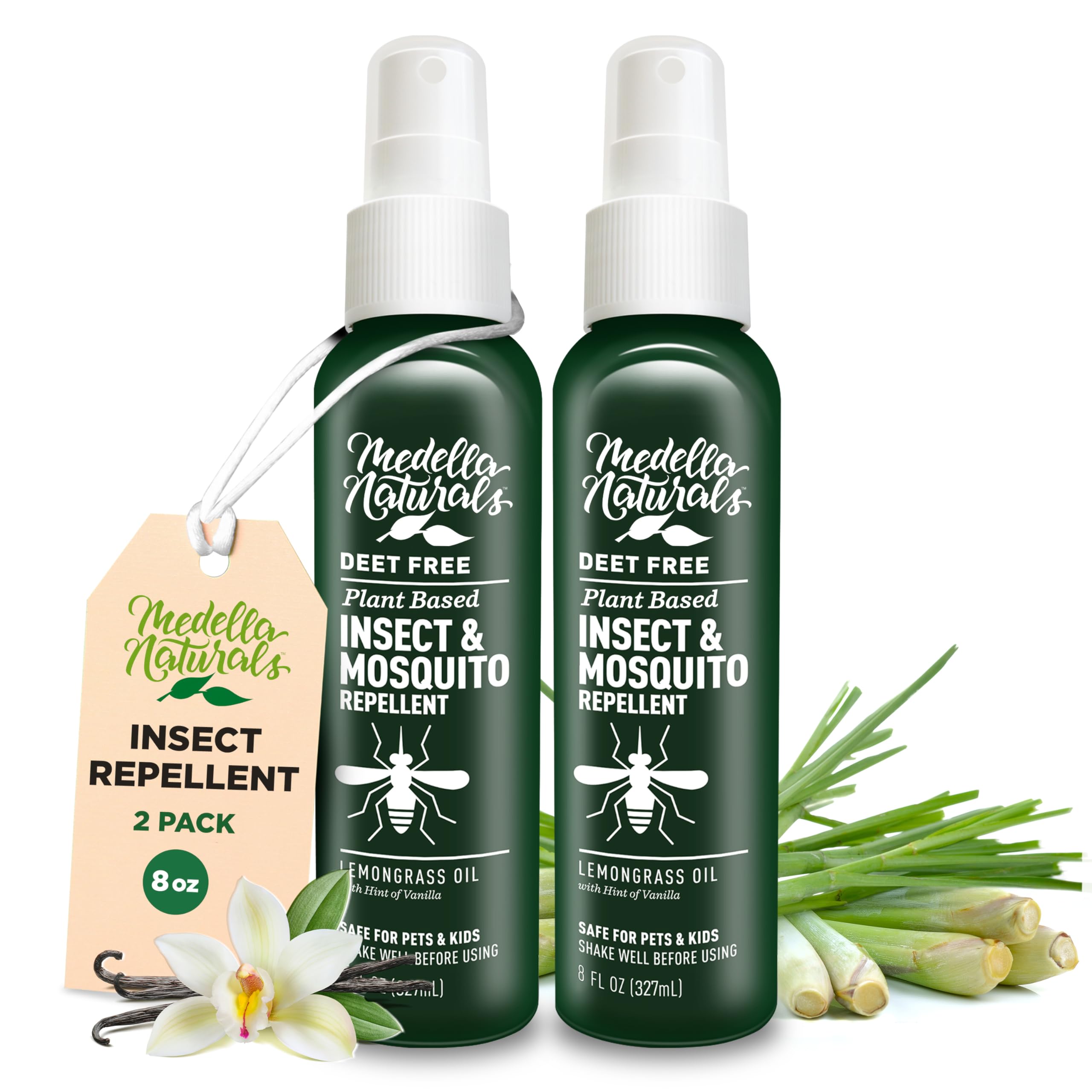 Medella DEET-Free Insect Repellent with Lemongrass

