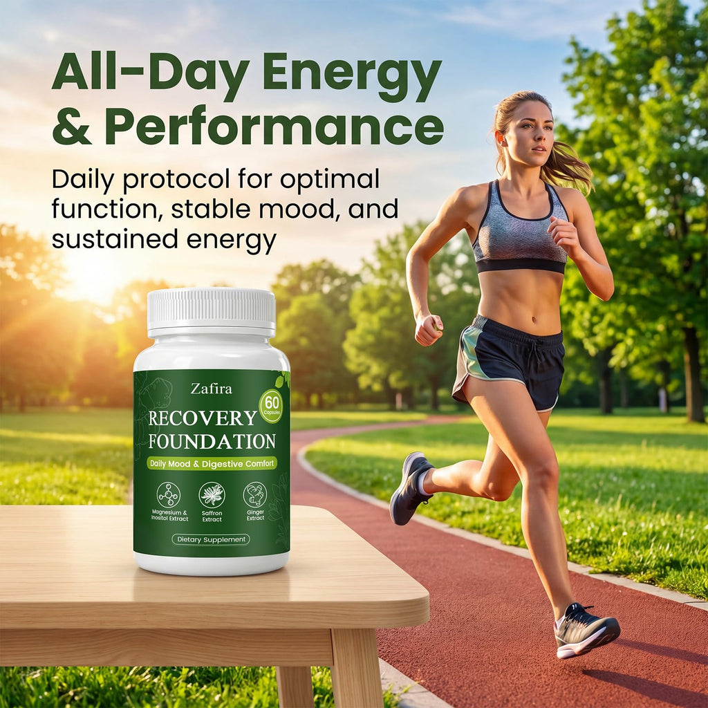 Zafira Recovery Foundation Capsules | Mood, Energy & Digestive Support


