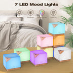 ASAKUKI 700ml Essential Oil Diffuser Humidifier 7-LED


