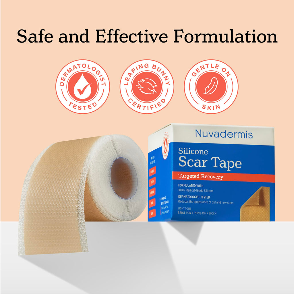 NUVADERMIS Silicone Scar Sheets for Surgical Scars

