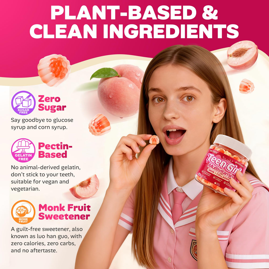 NEVISS Teen Girl Methylated Multivitamin Gummies


